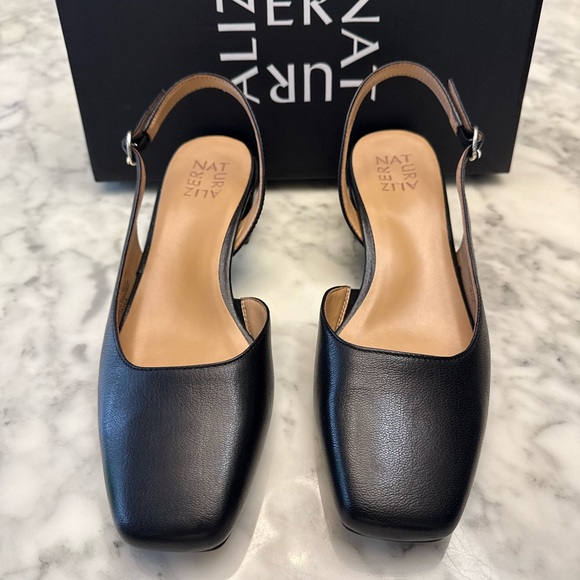 Naturalizer Shoes - Naturalizer Black Leather Slingback Heels